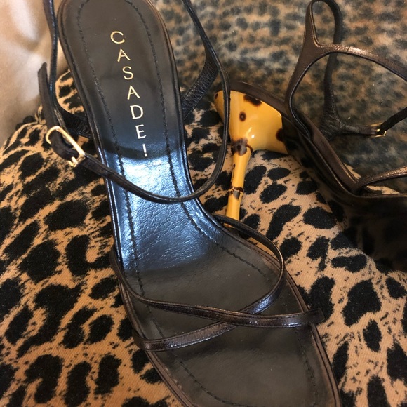 Casadei Bamboo Heeled Sandals - Picture 7 of 8